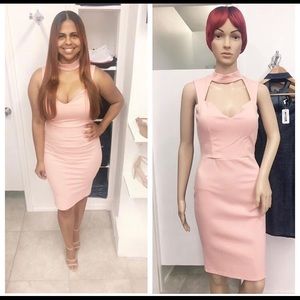 Light Pink Knee Length Dress